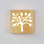 Wall Lamp | Solid Wood & Energy-Saving LED | Plug-In