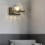 Wall Lamp | Textured Glass Globe & Energy-Efficient LED