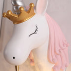Wall Lamp | Unicorn Pony Design | Resin & Crystal Shade