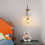 Wall Lamp | Unicorn Pony Design | Resin & Crystal Shade