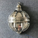 Wall Lamp | Vintage Glass Shade & Iron Frame | 30.5 x 46 cm