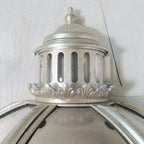 Wall Lamp | Vintage Glass Shade & Iron Frame | 30.5 x 46 cm