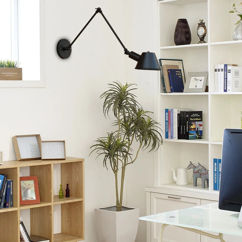 Wall Lamp | Vintage Metal Adjustable Arm & E27 Socket