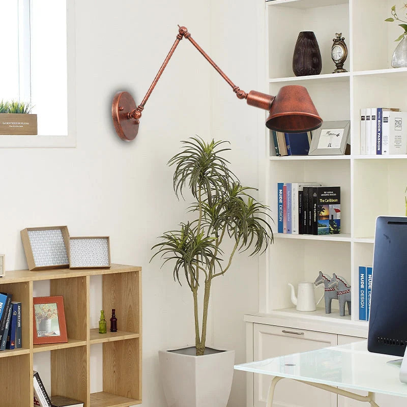 Wall Lamp | Vintage Metal Adjustable Arm & E27 Socket