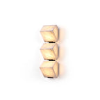 Indoor Wall Lamp | Sculptural Alabaster Cube Shades | Integrated LED