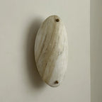 Wall Lamp | Minimalist Marble Shade | Metal Body & Integrated LED