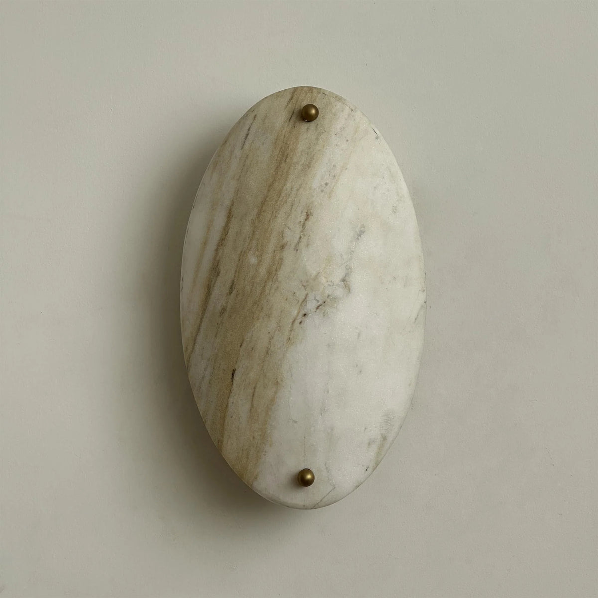 Wall Lamp | Minimalist Marble Shade | Metal Body & Integrated LED