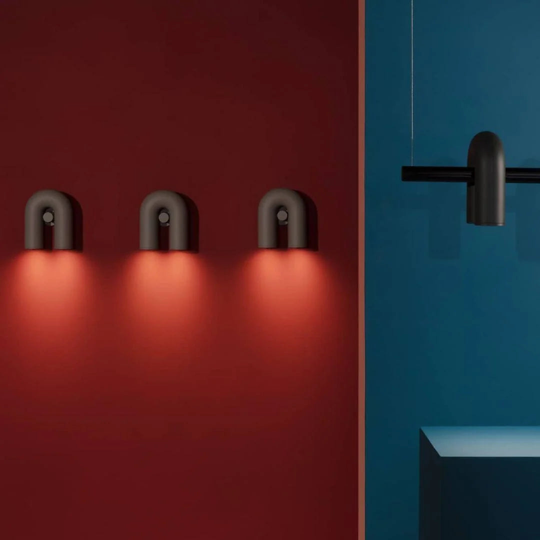 Wall Lamp | Movable U-Shaped Modules | Iron & ABS with LED
