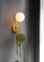 Wall Lamp With Planter | Scandinavian Minimalist & Warm Ambient Light