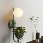 Wall Lamp With Planter | Scandinavian Minimalist & Warm Ambient Light