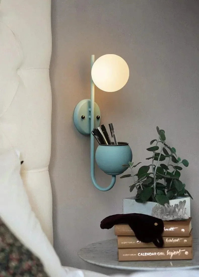 Wall Lamp With Planter | Scandinavian Minimalist & Warm Ambient Light