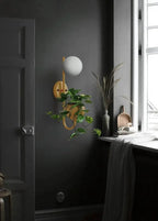 Wall Lamp With Planter | Scandinavian Minimalist & Warm Ambient Light