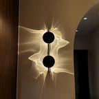 Wall Lamp | 180° Adjustable Wave Projection | Aluminum & Stainless Steel