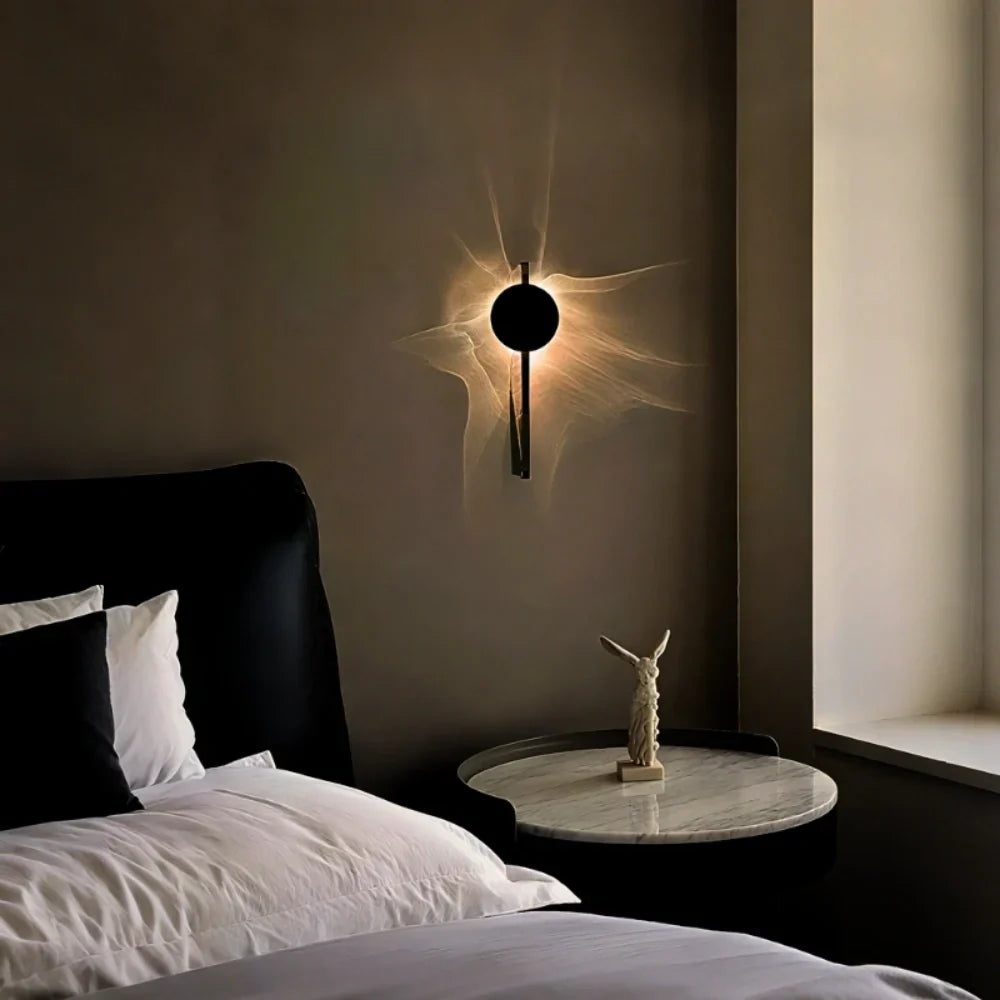 Wall Lamp | 180° Adjustable Wave Projection | Aluminum & Stainless Steel