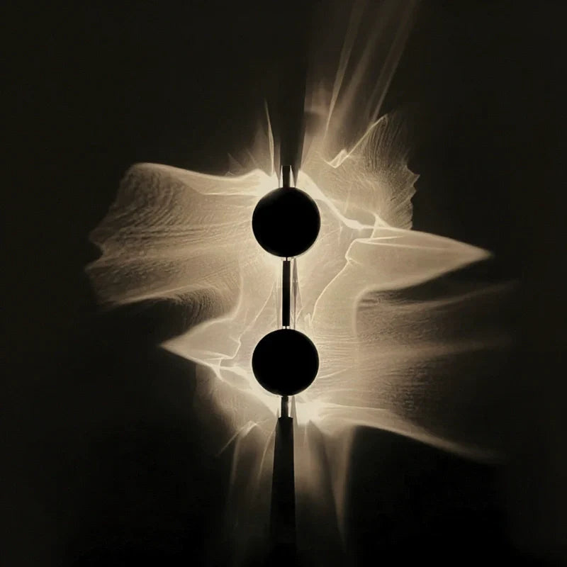 Wall Lamp | 180° Adjustable Wave Projection | Aluminum & Stainless Steel