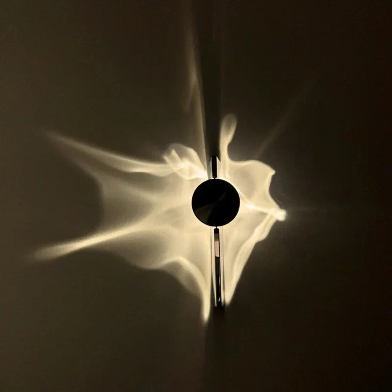 Wall Lamp | 180° Adjustable Wave Projection | Aluminum & Stainless Steel