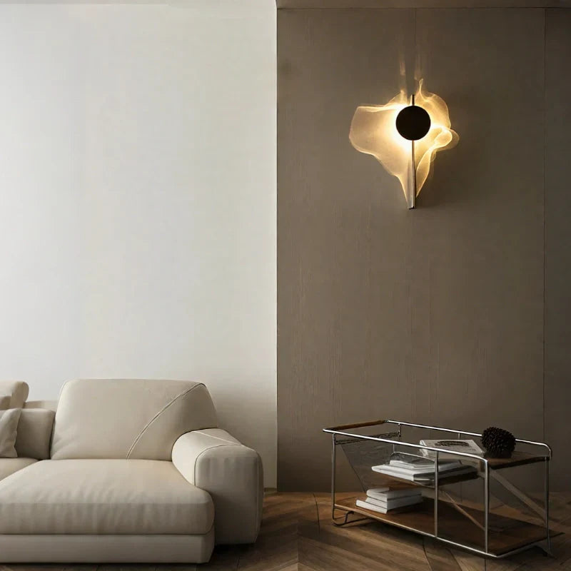 Wall Lamp | 180° Adjustable Wave Projection | Aluminum & Stainless Steel