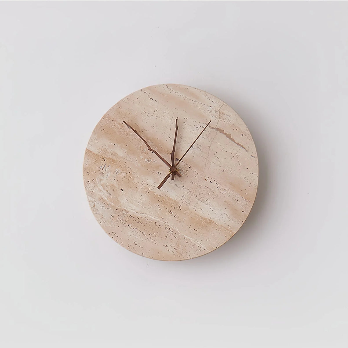 Wall Lamp | Yellow Travertine & Integrated LED | 30 cm Diameter