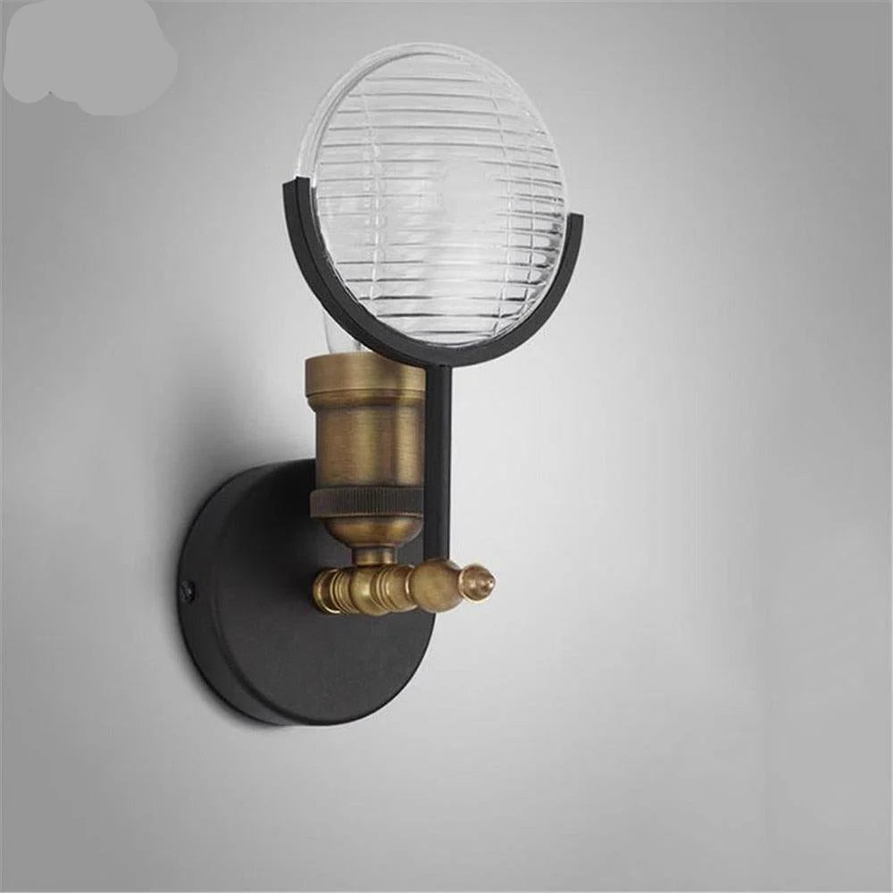Wall Lamp | Cylindrical Metal Head & Slim Arm | Minimalist Industrial