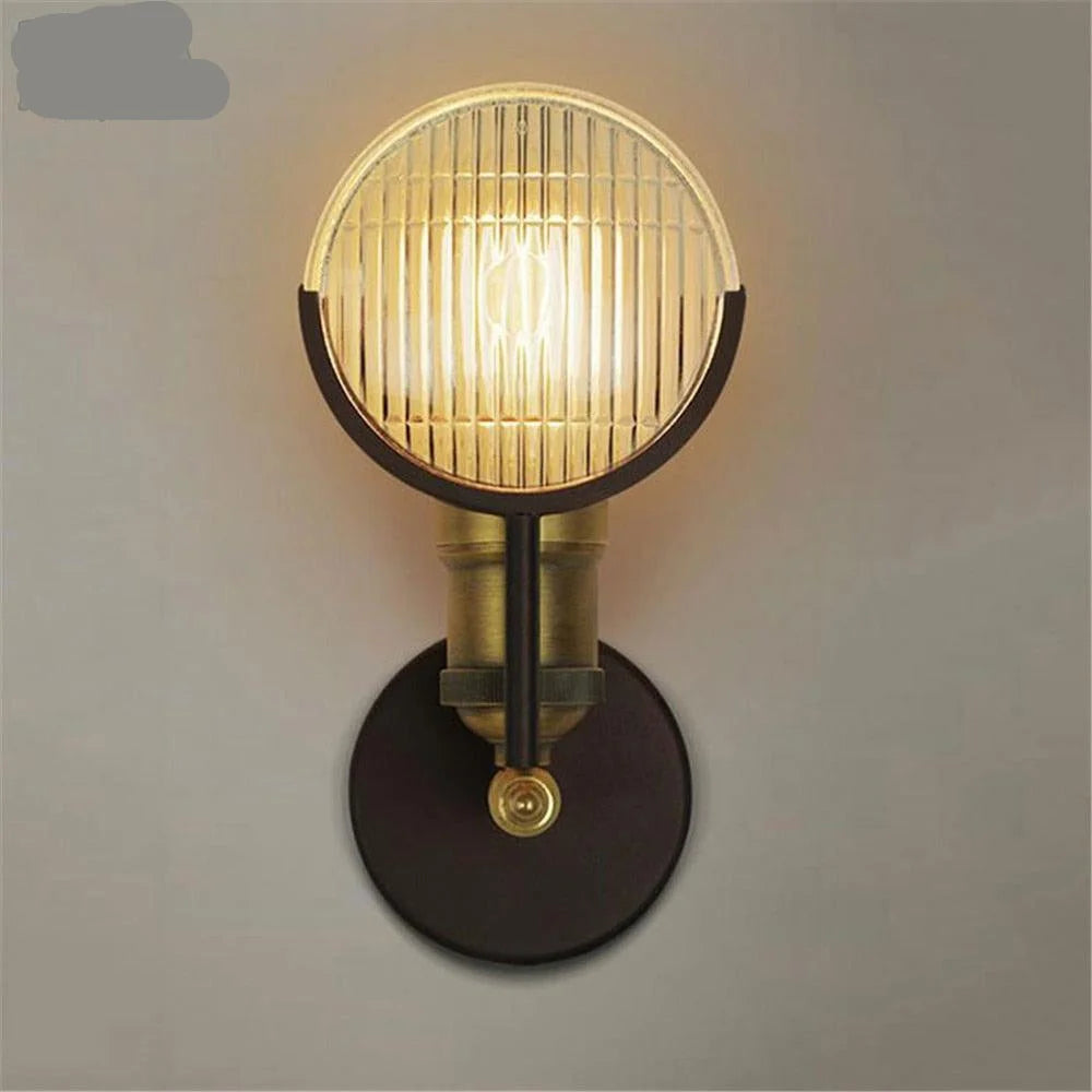 Wall Lamp | Cylindrical Metal Head & Slim Arm | Minimalist Industrial