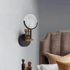 Wall Lamp | Cylindrical Metal Head & Slim Arm | Minimalist Industrial