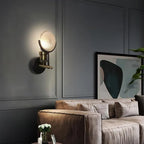 Wall Lamp | Cylindrical Metal Head & Slim Arm | Minimalist Industrial