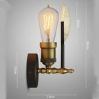 Wall Lamp | Cylindrical Metal Head & Slim Arm | Minimalist Industrial