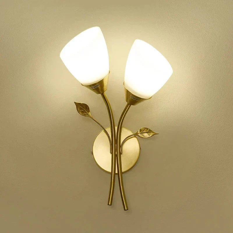 Wall Light | Botanical Gold Leaf & Warm White LED | 3000K