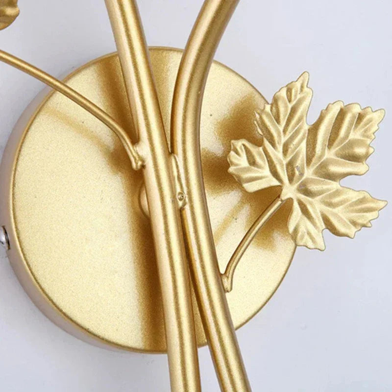 Wall Light | Botanical Gold Leaf & Warm White LED | 3000K