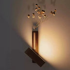 Wall Light | Built-In Vase & 360° Rotatable