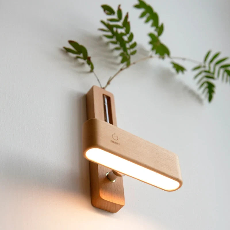 Wall Light | Built-In Vase & 360° Rotatable