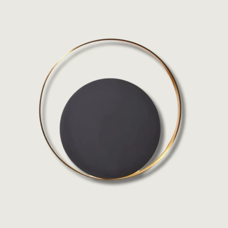 Wall Light | Circular LED Ring & Warm Glow | 25 cm Diameter