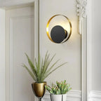 Wall Light | Circular LED Ring & Warm Glow | 25 cm Diameter