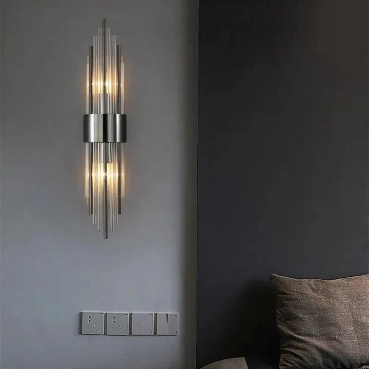Wall Light | Crystal Faceted LED | Gold Finish