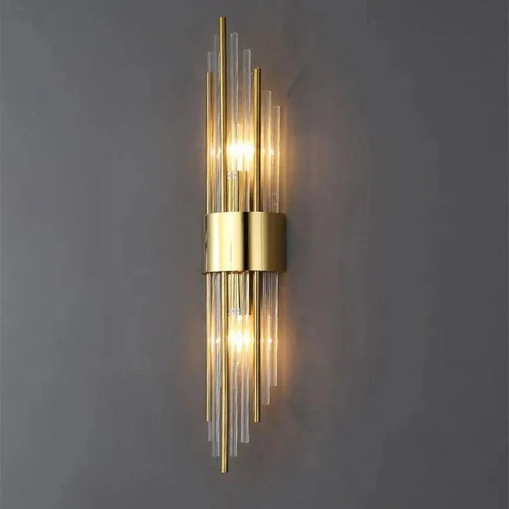 Wall Light | Crystal Faceted LED | Gold Finish