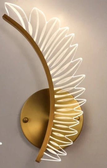 Wall Light | Gold Wing LED & Aluminum Frame | 40 x 15 / 50 x 20 cm