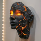 Wall Light | Lava Cracks & Glowing Eyes Wireless | 20 cm