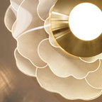 Wall Light | Scandinavian Layered Petal Design & Warm Glow | 20 x 20 x 10 cm