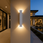 Wall Light | Cylindrical LED Design | Metal & Acrylic
