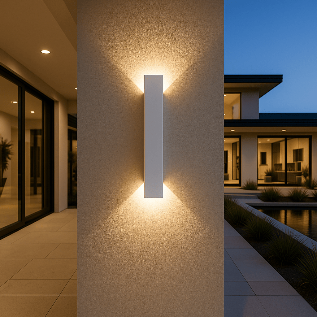 Wall Light | Cylindrical LED Design | Metal & Acrylic