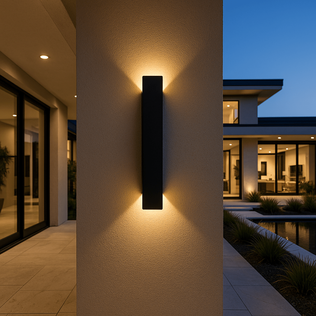 Wall Light | Cylindrical LED Design | Metal & Acrylic