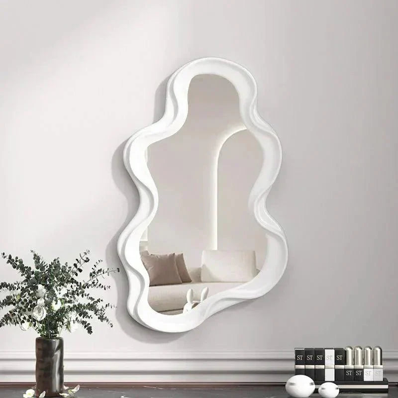 Wall Mirror | Cloud-Shaped Decorative & Durable ABS | 26 x 41 cm