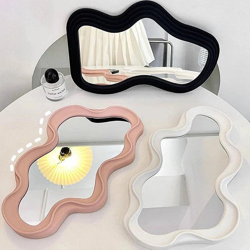 Wall Mirror | Cloud-Shaped Decorative & Durable ABS | 26 x 41 cm