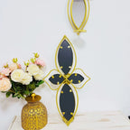 Wall Mirror | Floral Metal Frame & Easy Mount | 61 x 30 cm