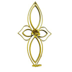 Wall Mirror | Floral Metal Frame & Easy Mount | 61 x 30 cm