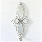 Wall Mirror | Floral Metal Frame & Easy Mount | 61 x 30 cm