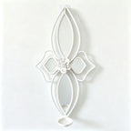 Wall Mirror | Floral Metal Frame & Easy Mount | 61 x 30 cm