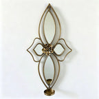 Wall Mirror | Floral Metal Frame & Easy Mount | 61 x 30 cm