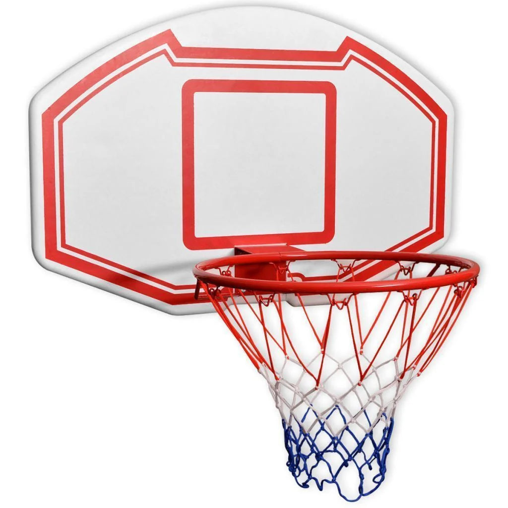Wall-Mounted Basketball Hoop | Weather-Resistant Polyethylene & Steel Rim | 90 x 60 cm
