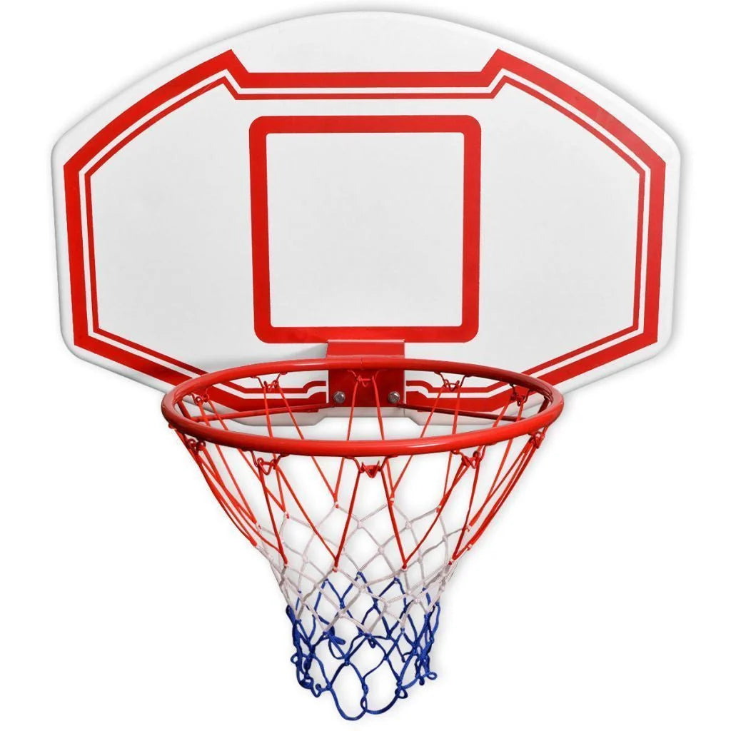 Wall-Mounted Basketball Hoop | Weather-Resistant Polyethylene & Steel Rim | 90 x 60 cm